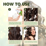 Curling Styling Mousse Natural Plant Extracts Impetuous Increase Hair Elasticity Lasting Styling Moisturizing Styling Spray 60ml