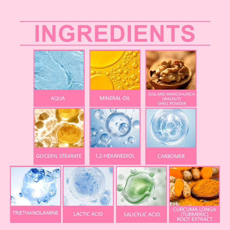 Bikini Area Exfoliator with 10% AHA+BHA & Turmeric For Bikini Underarm Area,Skin Moisturizing, Smoothing Exfoliating Body Scrub