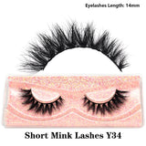 Half Lashes Mink Eyelashes Fluffy Soft False Eyelashes Wispy Cross Mink Eye Lashes Natural Short Mink Eyelash Extension Makeup