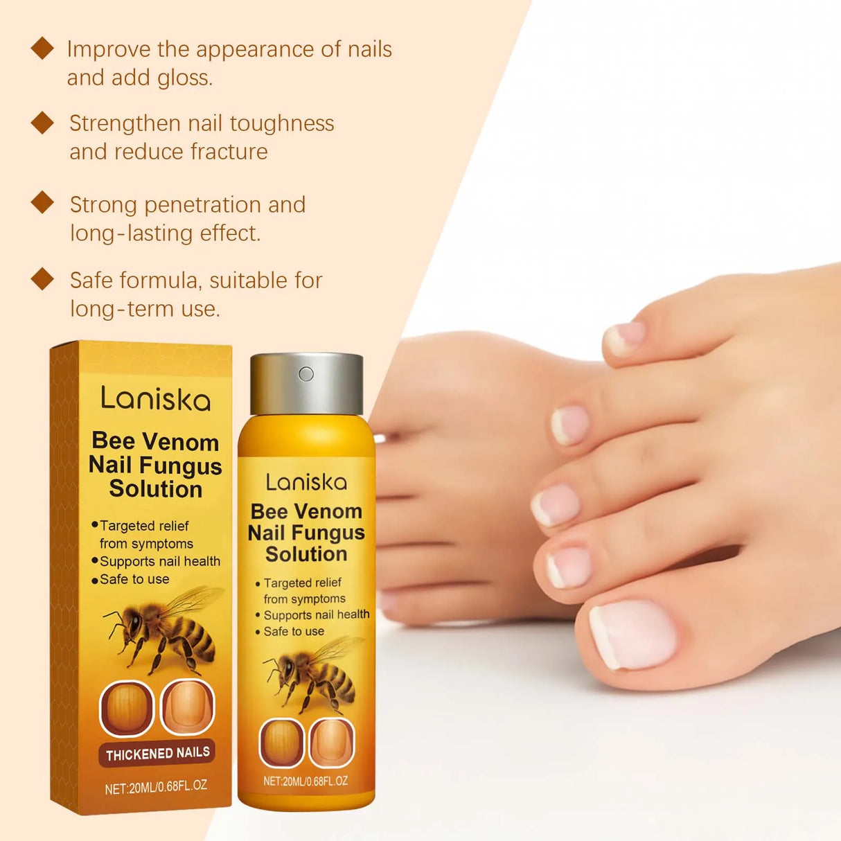 Nail Care Spray: Gentle Daily Care for Hands, Feet and Dry Nail Surfaces, Deeply Cleanses, Moisturizes and Nourishes Nails