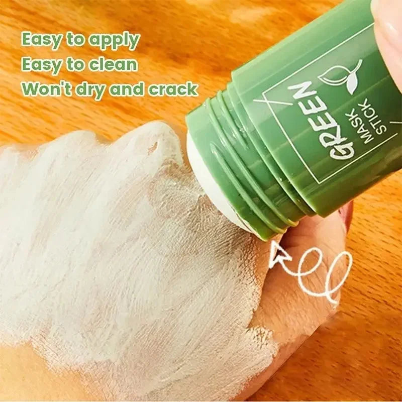 Original Facial Remove Blackhead Green Tea Solid Mask Treat Acne Blemish Black Dots Clean Stick Cream Shrink Pores Skin Care