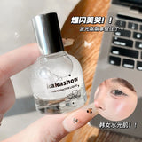 Diamond Ball Liquid Highlighter Flash Gloss Long Lasting Waterproof Glitter Brightening Makeup for Beach Hoilday Face Body