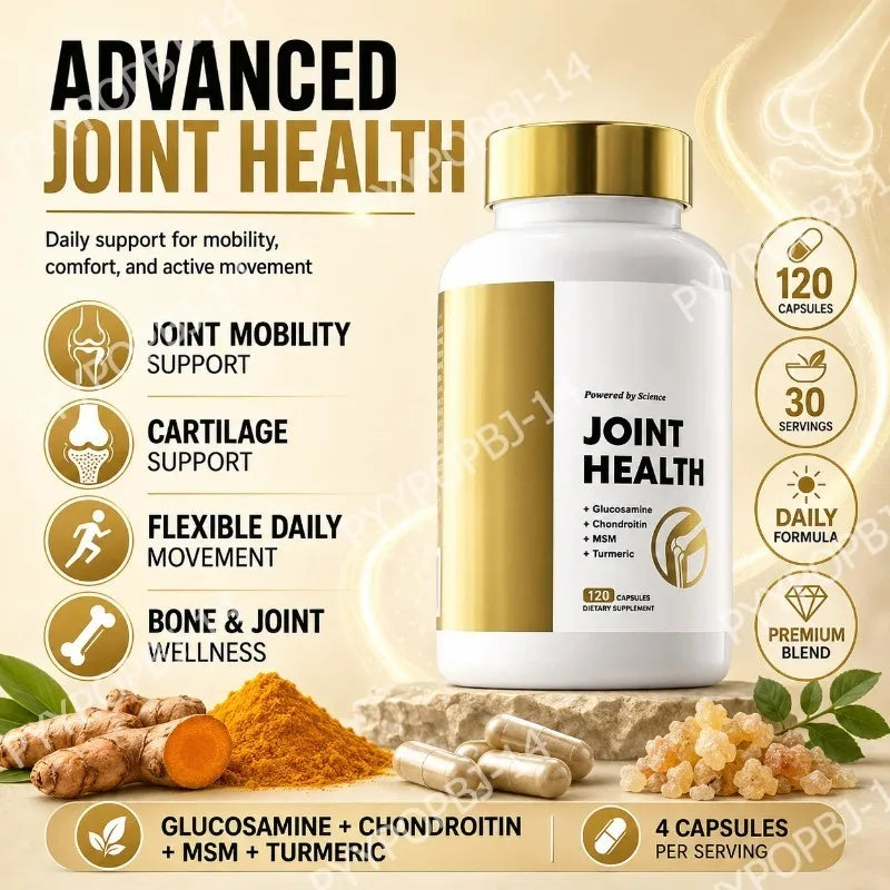 Active Movement Formula with Glucosamine Chondroitin MSM Daily Wellness Joint Support 120 Capsules