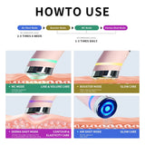 New Pink Skin Tightening Care Wand Multifunction Microcurrent Face Massager Beauty Device
