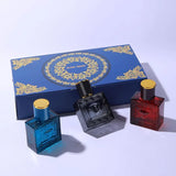 4 PCS/Set Men's Perfume Gift Set 3x30ml Long Lasting Woody Citrus Ocean Eau De Toilette Spray for Daily Work Dating Casual Use