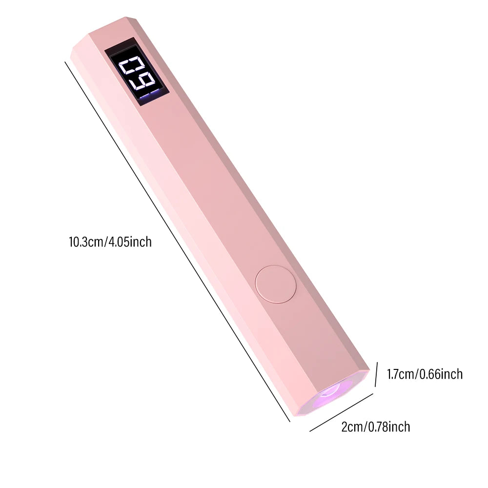 Convenient Handheld Nail Dryer Lamp UV/LED Nail Curing All Gel Polish Nail Art Tool USB Rechargeabl Quick Dry Nail Lamp