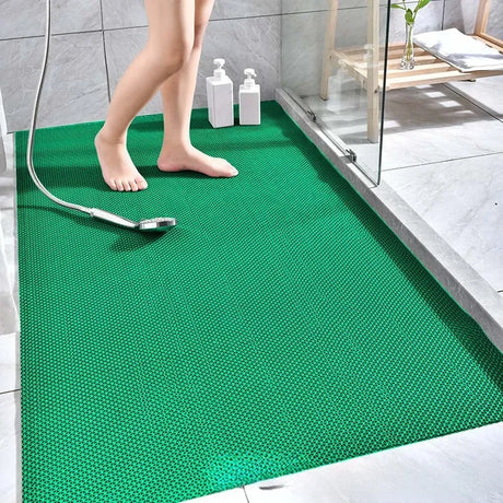 Waterproof Non Slip Floor Mats Plastic PVC Kitchen Bathroom Outdoor Pool Dirt Resistant Foot Mats Carpet For Home