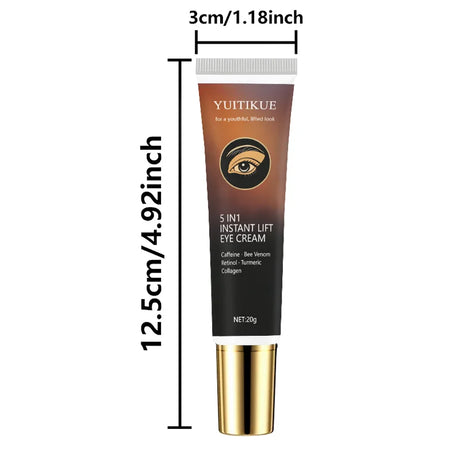 Peptide Eye Cream 20g - Contains peptides, plant stem cells, and hyaluronic acid to firm and revitalize tired eyes