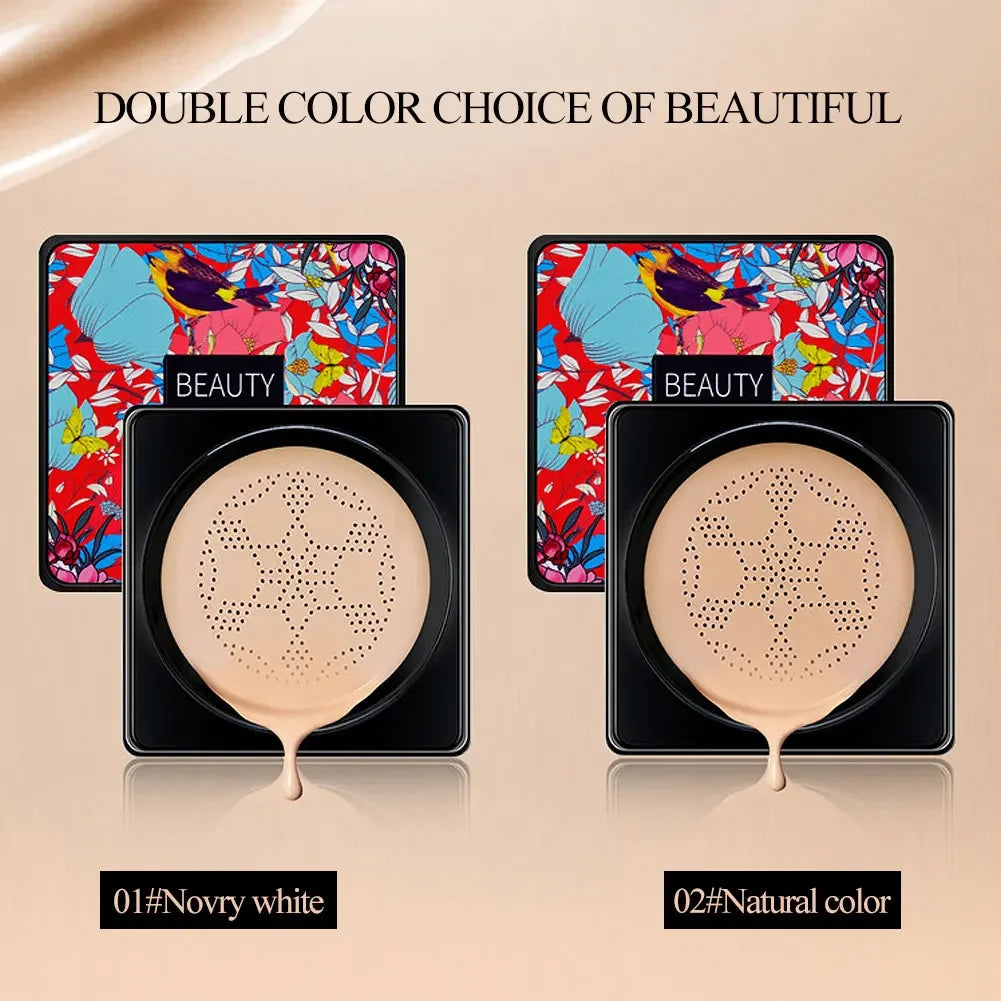 CC Cream Magic Foundation Mushroom Head Air Cushion Waterproof Brighten Foundation Cream Women Base Makeup Face Korean Cosmetics