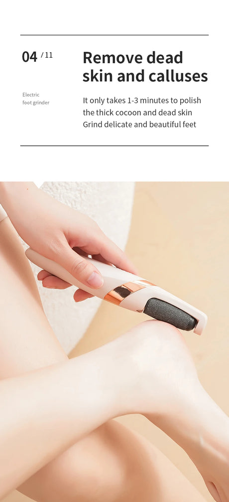 HOMEFISH Electric Foot Grinder Automatic Foot Callus Rubbing Pedicure Dead Skin Callus Remover for  Foot Beauty Machine