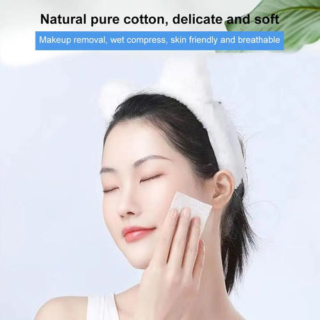 1 Set Disposable Pearl Pattern Makeup Cotton Wipes Soft Remover Pads Facial Cleaning Cosmetic Cotton Pads