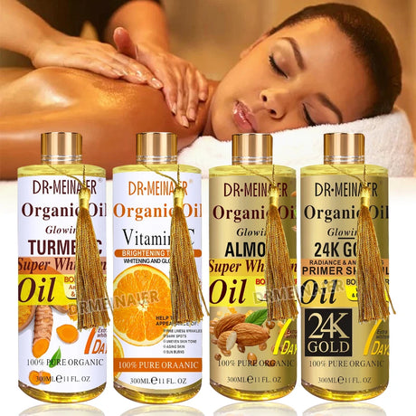 Super Moisturizing Body Care Oil Correcting Meridian Spa Relaxation Oil Arbutin Hydrates Skin With Turmeric Retinol Massage Oil