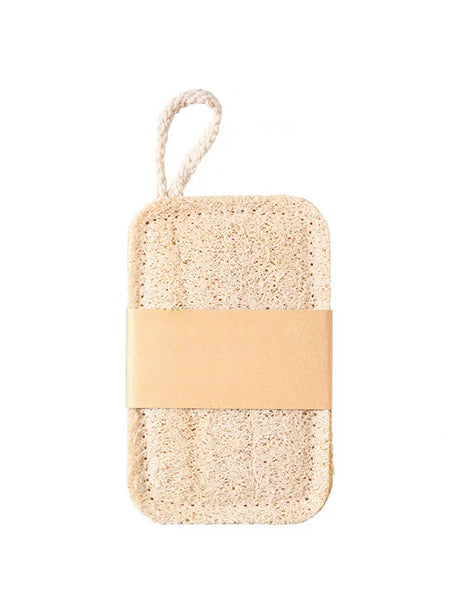 6pcs Natural Loofah Exfoliating Sponges - Gentle Body Scrubber for Shower & Bath, Bamboo Fiber Cleaning Pads