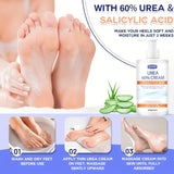 GSWP 60% Urea Moisturising Hand and Foot Cream, Containing Salicylic Acid, Protects and Nourishes Hands and Feet. 250g/500g