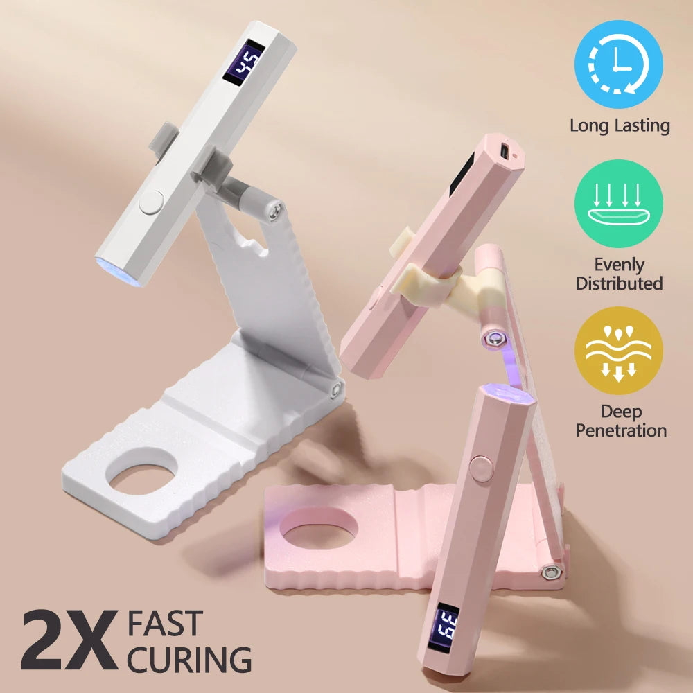 Convenient Handheld Nail Dryer Lamp UV/LED Nail Curing All Gel Polish Nail Art Tool USB Rechargeabl Quick Dry Nail Lamp