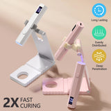 Convenient Handheld Nail Dryer Lamp UV/LED Nail Curing All Gel Polish Nail Art Tool USB Rechargeabl Quick Dry Nail Lamp