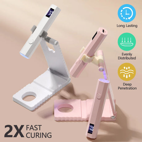 Convenient Handheld Nail Dryer Lamp UV/LED Nail Curing All Gel Polish Nail Art Tool USB Rechargeabl Quick Dry Nail Lamp
