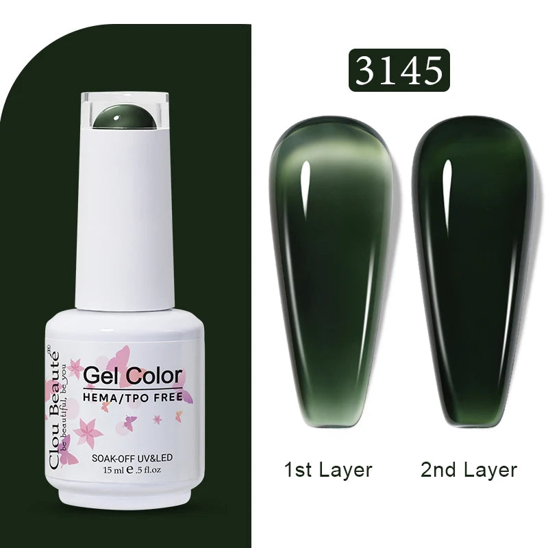 Clou Beaute Jelly Color UV Gel Manicure Summer Pink Nude Gel Nail Rainbow Nail Supplies For Professionals Semi-permanent Varnish