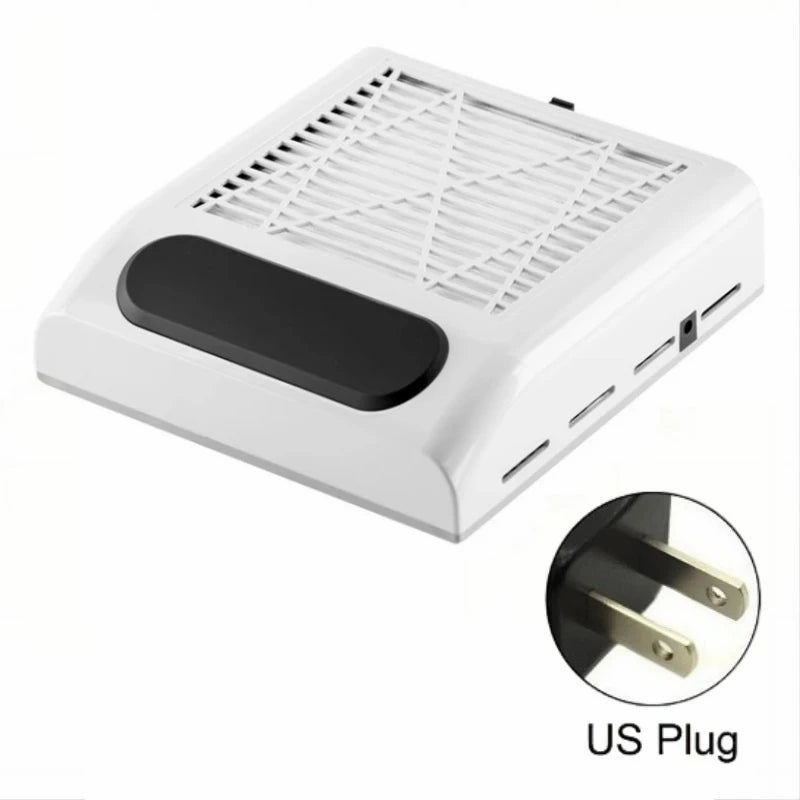 Nail Dust Collector Manicure Machine Tools Strong Power Nail Vacuum Cleaner With Remove Filter Nail Extractor Fan Nail Art Tool