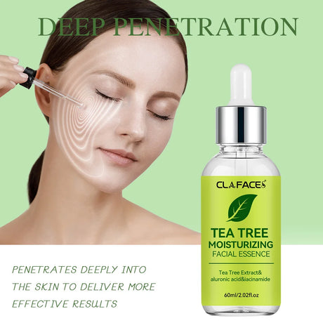 YOUNGCOME Tea Tree Oil Facial Essence Tightens Skin, Whitens and Fades Spots, Suitable for All Seasons