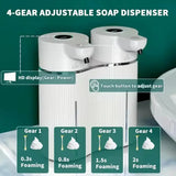 Double-Head Touchless Foam/Gel Infrared Induction Electric Automatic Senor Soap Dispenser Wall-Mounted Hand Washing Pump Machine