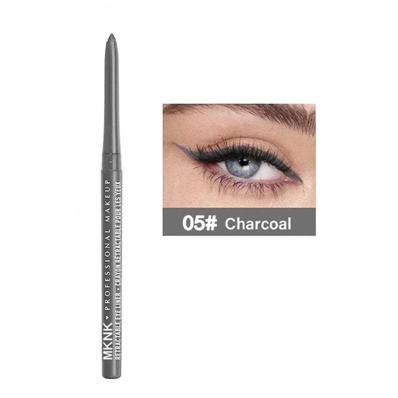 1Pc Waterproof Black Eyeliner Pencils Smudge-Proof Long-Lasting Eye Makeup Perfect For Fashion Look