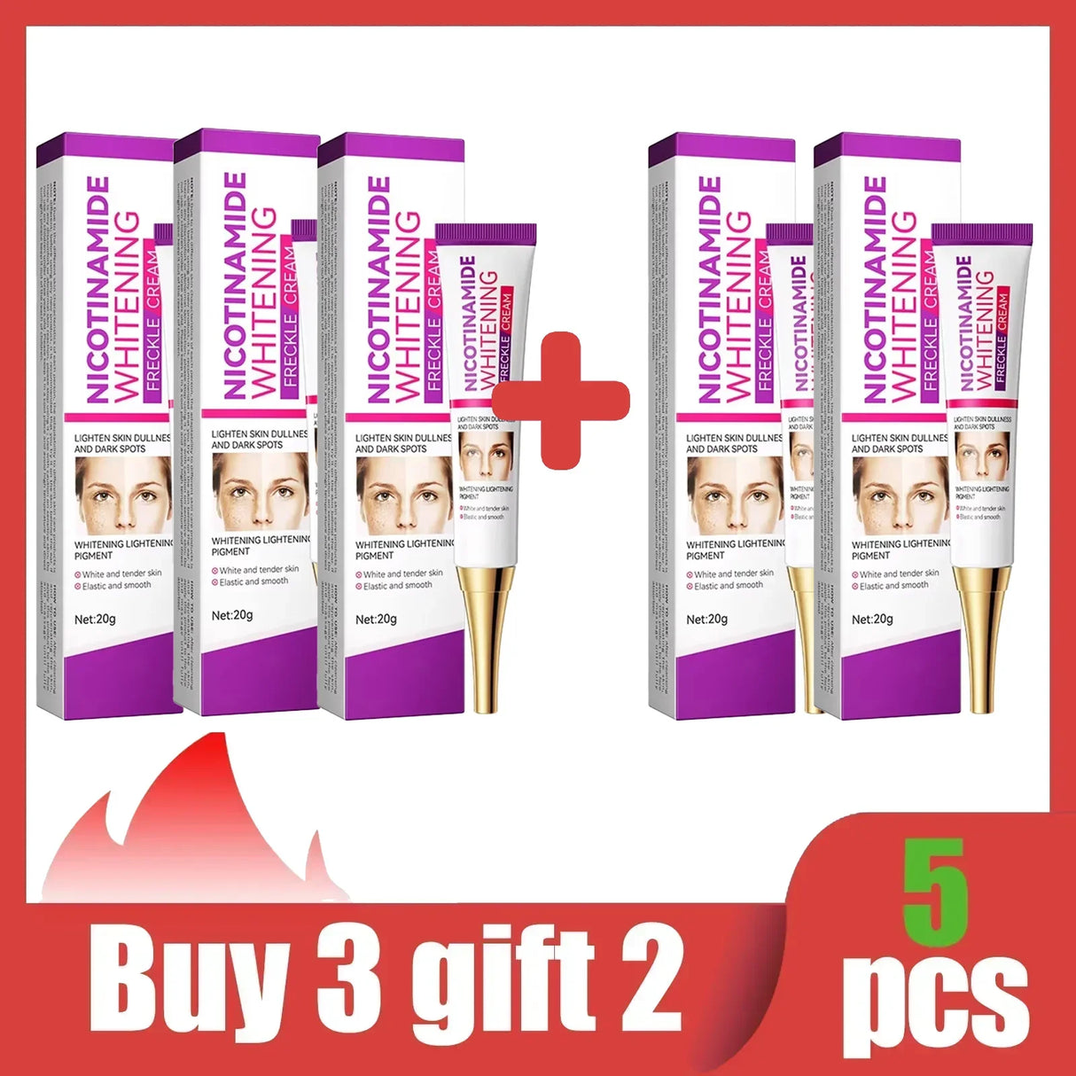 Mild Niacinamide Lightening Melasma Cream Effectively Fade Melanin Bleaching Cream Remove Dark Pigment Moisturizing Skin Care