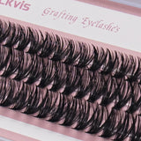 10 boxes of 20D/40D DIY eyelash sets suitable for beginners, with mixed lengths of 10/12/14mm eyelash clusters soft and durable,