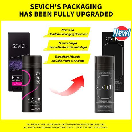 Sevich Hair Fiber Building Thin Loss Concealer Spray Refill Keratin Fibers Hair Powder Styling 25g 10 Colors Anti Hair Loss