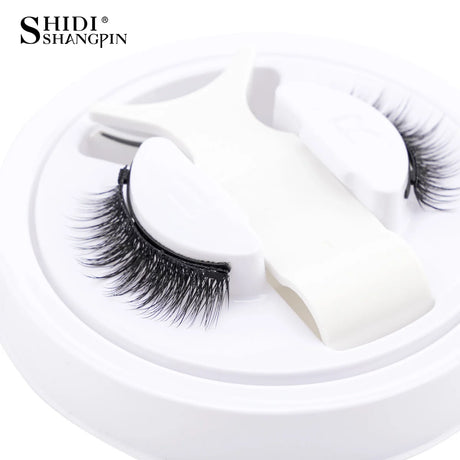 1 Pair Magnetic Eyelashes Set Reusable Easy to Use Eyelash Extension Tools Natural Curler False Eyelashes With Magnetic Tweezers