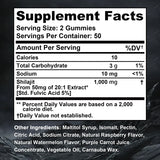 Shilajit Gummies - Energy Level, Memory and Focus Support Relieve Stress Overall Health