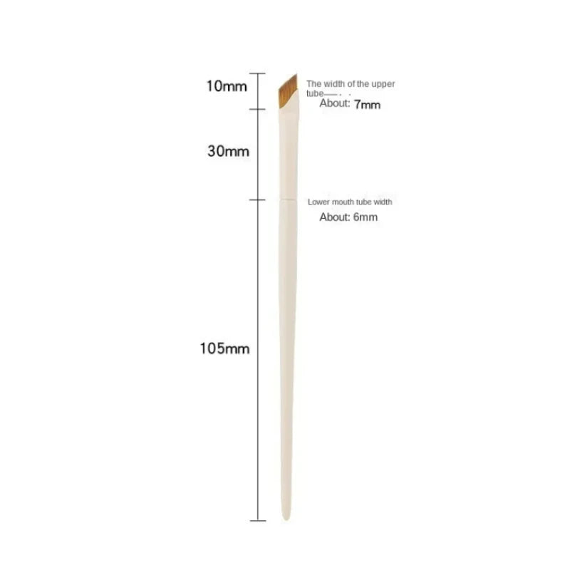 Upgrade Blade Eyeliner Brush Ultra Thin Fine Angle Flat Eyebrow Brush Under The Eye Makeup Brushes Precise Detail Brush White