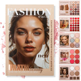 Eye Shadow Palette Five-page Flipbook Matte Pearlescent Lasting Non-smudge Multi-function Blush Contouring Highlighter Makeup