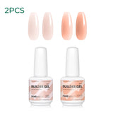 Nailpop 15ml Builder Gel Nail Polish for Nail Apex & Extension Strengthener Upgraded Soak Off UV Gel Rhinestone Glue 4 Colors
