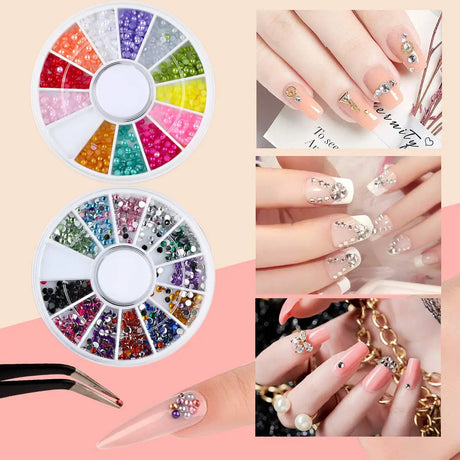 All-In-1 Acrylic Nail Kit Acrylic Nail Set Professional Colored Acrylic Nail Powder Nail Starter Kit Decoration Tools With Everything For Beginners Full Acrylic Nail Supplies Complete Acrylic Nail Kits Monomer Gel Nail Polish