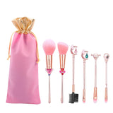 Cute Pink Makeup Brush Set with Anime Element Storage Pouch Professional Beauty Tool Combination Girly Makeup Brush Full Set