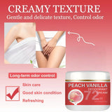 Peach Deodorant Underarm Cream - 72-Hour Long-Lasting Freshness, Floral Fragrance, Long-Lasting Odor Control - Gentle on Skin, Powerful Anti-Sweat