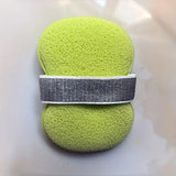 1 Pack Elastic Soap Dish with Loofah Bath Sponge, Non‑Slip Exfoliating Storage Holder, Adjustable Lanyard for Bathtub & Shower,