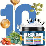 GSWP 10 In1 Leave-in Conditioner with Rosemary Oil&Keratin, Moroccan Nut Oil, Biotin Etc. Hydrates&Moisturizes. 50g/100g
