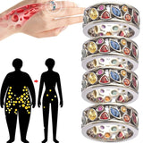 Women Torina Crystal Quartz Ionix Ring Ionix Therapy Quartz Crystal Ring For Weight Loss Lymph Drainage Magnetic Therapy Rings