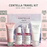 SKIN1004 Madagascar Centella Travel Kit, Mini Soothing Repair Hydrating Skincare Set For Sensitive Dry Skin Daily Travel Gift