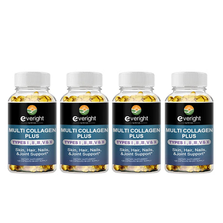 Multi Collagen Pills for Antioxidant Women & Men Natural Skin Care Supplement - Hydrolyzed Protein Collagen Peptides