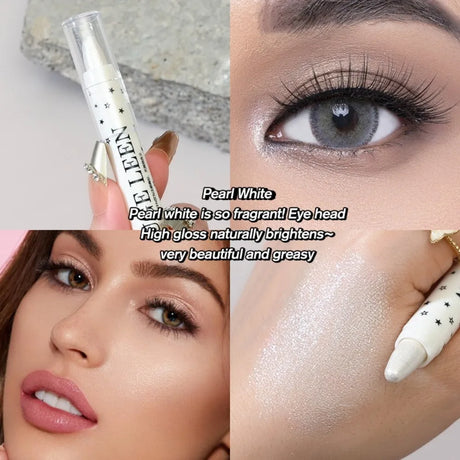 Glitter Eyeshadow High Gloss Pen Matte Diamond Highlighter Pen Waterproof Brighten Silkworm Makeup Pencil Shiny Eyelids Cosmetic
