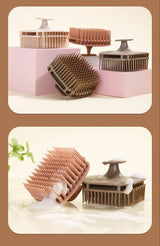 1pcs Silicone Shampoo Brush Head Scalp Massage Comb Hair Washing Comb Body Massage Shower Brush Salon Hairdressing Tool