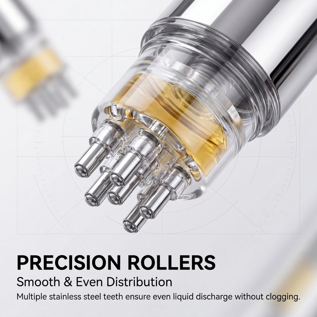 4 In 1 Roller Ball Scalp Applicator Comb Minoxidil Essential Oil Liquid Guide Massage Home Salon Hair Care Tool Set