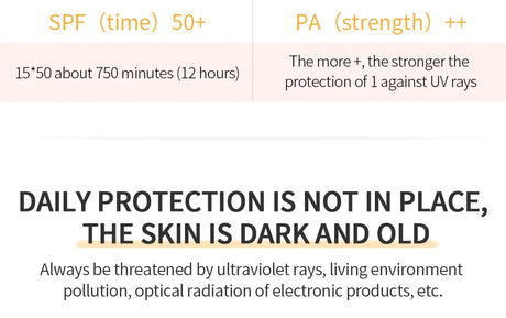 MSLAM Whitening Sun Cream Facial Body Sunscreen Sunblock Skin Protective Cream Anti-Aging Oil-control Moisturizing SPF 50