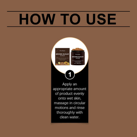 OceAura 100g Natural Brown Sugar Scrub 100g Exfoliating Body Nourishing Deep Clean Pore Shrinking Skin Refreshing