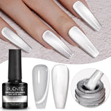 PUENTE 7.5ML Nude Shade Moonlight Cat Magnetic Gel Nail Polish Ultra-Bright Cat Eye Soak Off UV Semi-Permanent Varnish Manicure