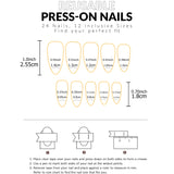 24pcs Upgrade Your Look With White Gradient Almond False Nails 1pc Nail File & 1Nail Glue Sticker Kit Nails