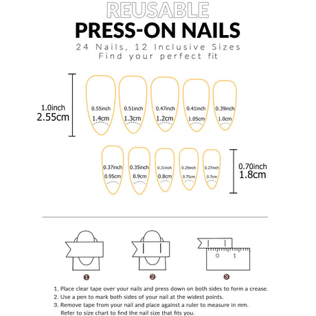 24pcs Upgrade Your Look With White Gradient Almond False Nails 1pc Nail File & 1Nail Glue Sticker Kit Nails